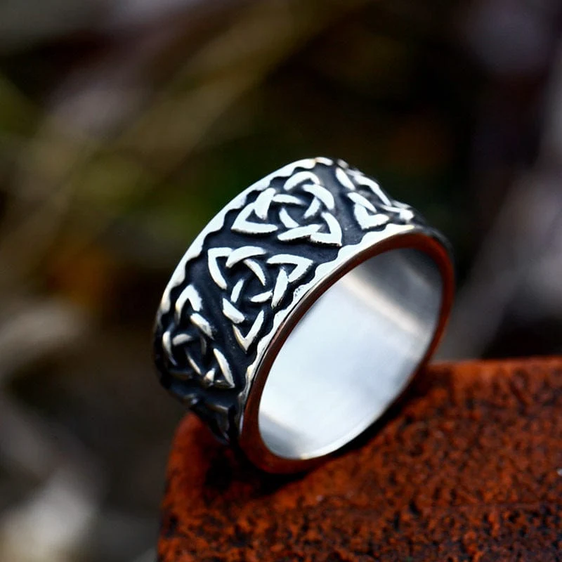 Keltischer Punk-Knotenring für Herren