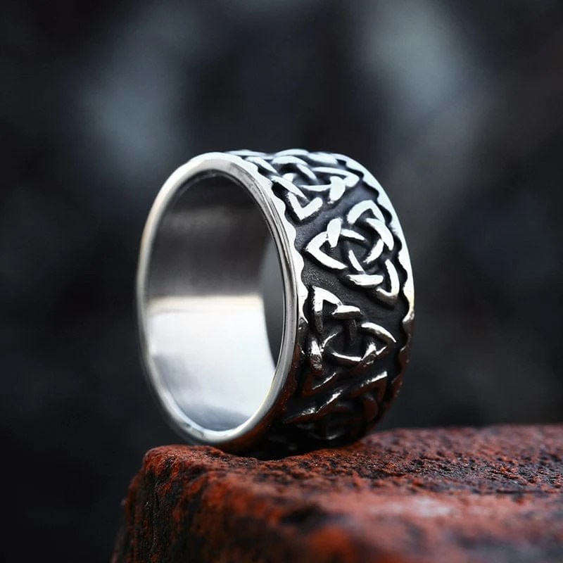 Keltischer Punk-Knotenring für Herren