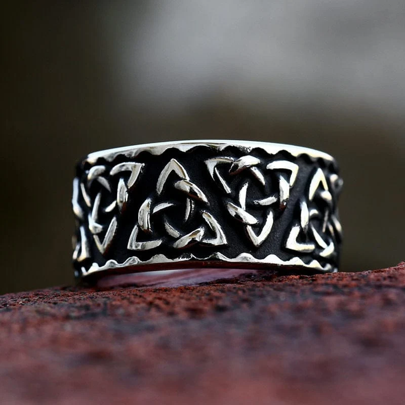 Keltischer Punk-Knotenring für Herren