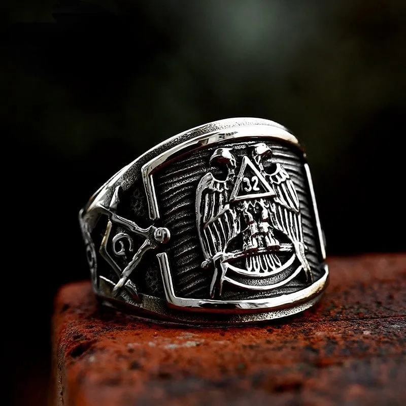 Herren Punk Wikinger Krähenring