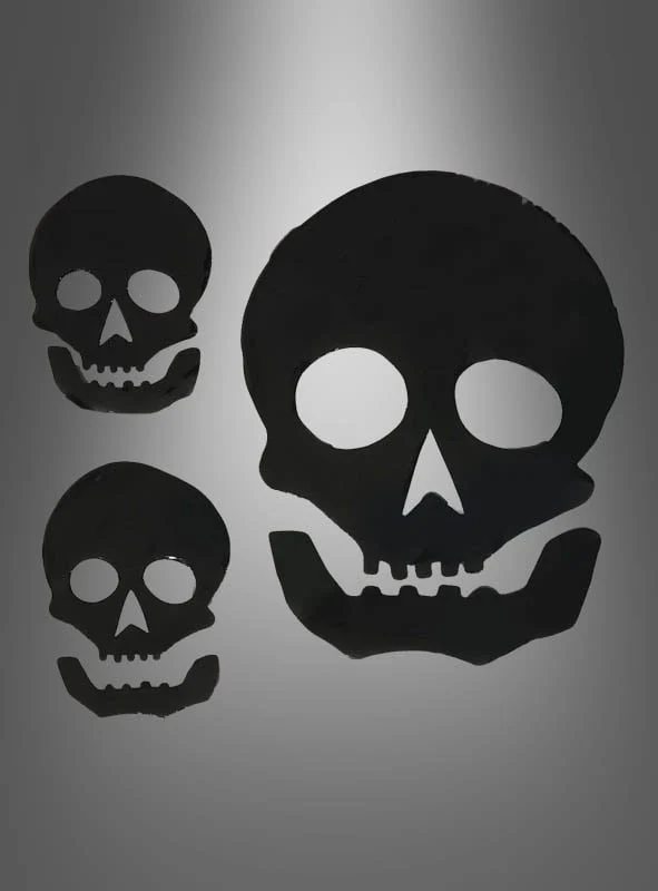 Halloween Fenster Deko aus Gel Kürbis oder Totenkopf