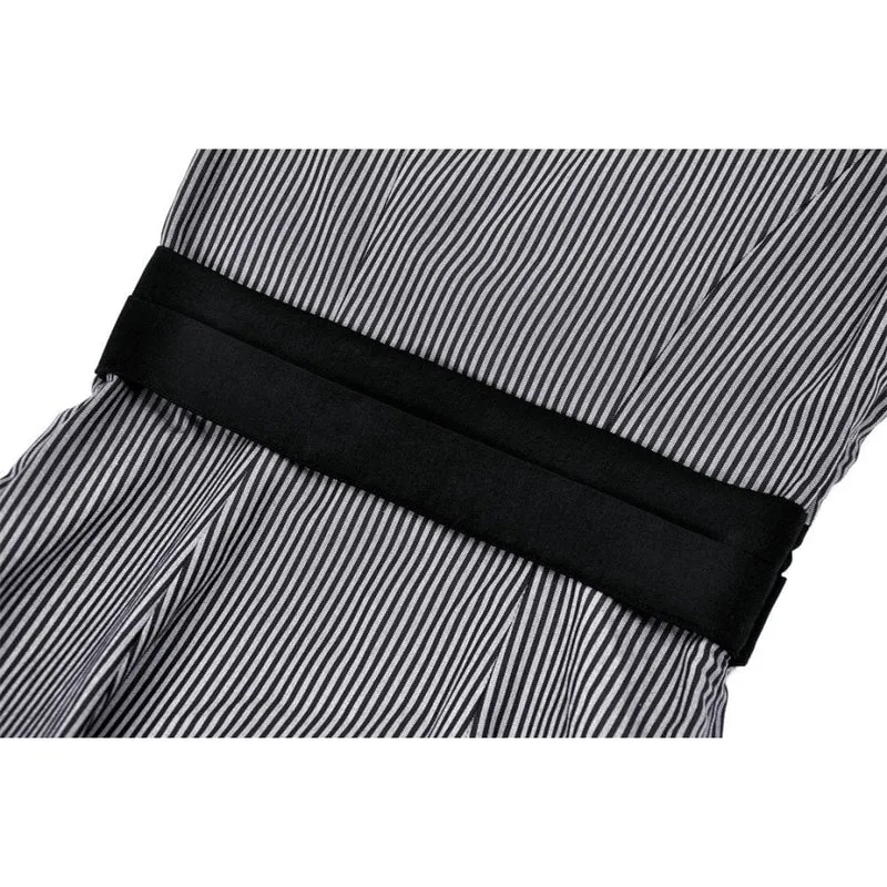 Damen-Lolita-Kleid mit Spitzenkragen und Streifenmuster