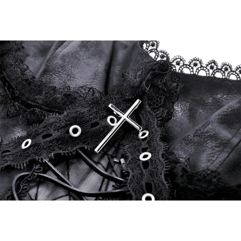 Punk-Slipkleid mit Spinnennetz-Print für Damen, Abschlusskleid