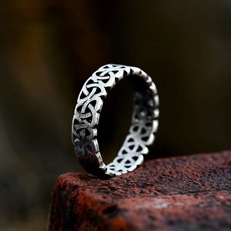 Keltischer Punk-Knotenring für Herren