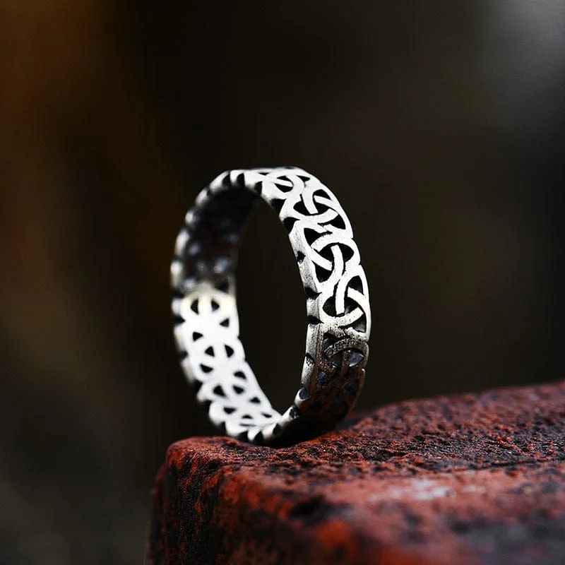 Keltischer Punk-Knotenring für Herren