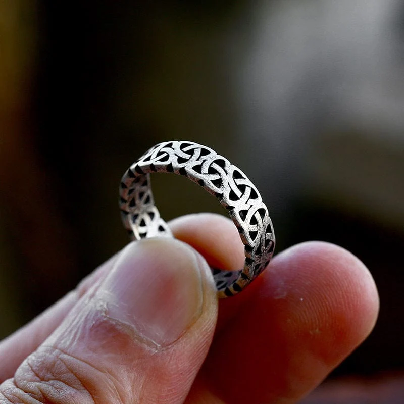 Keltischer Punk-Knotenring für Herren