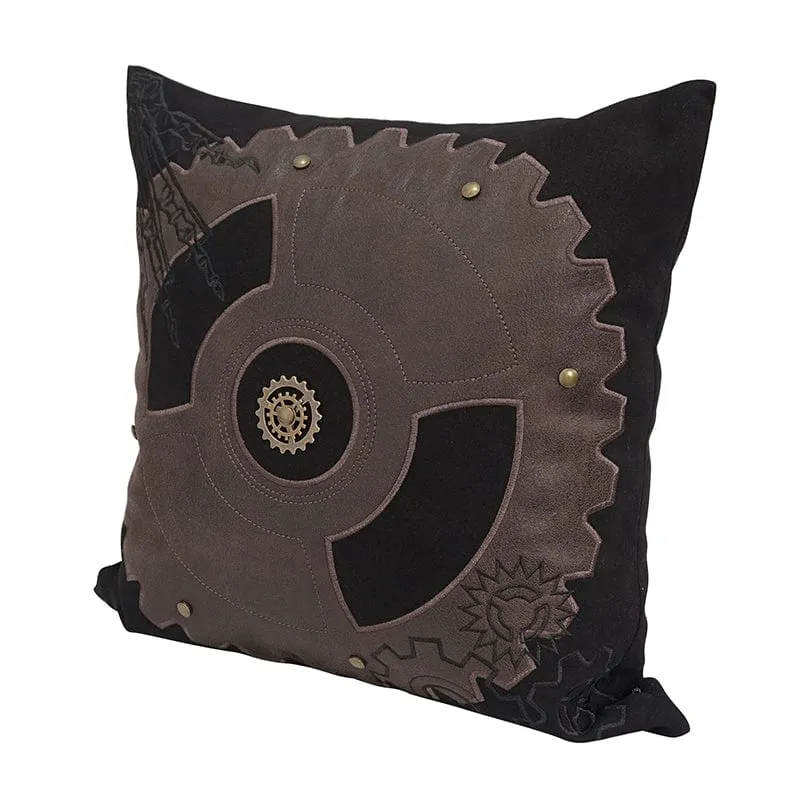 Gothic Gear bestickter Kissenbezug mit Innenkissen