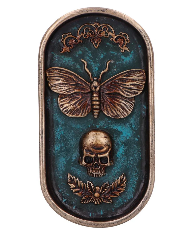 "Death´s Head" Räucherstäbchen Halter 17cm