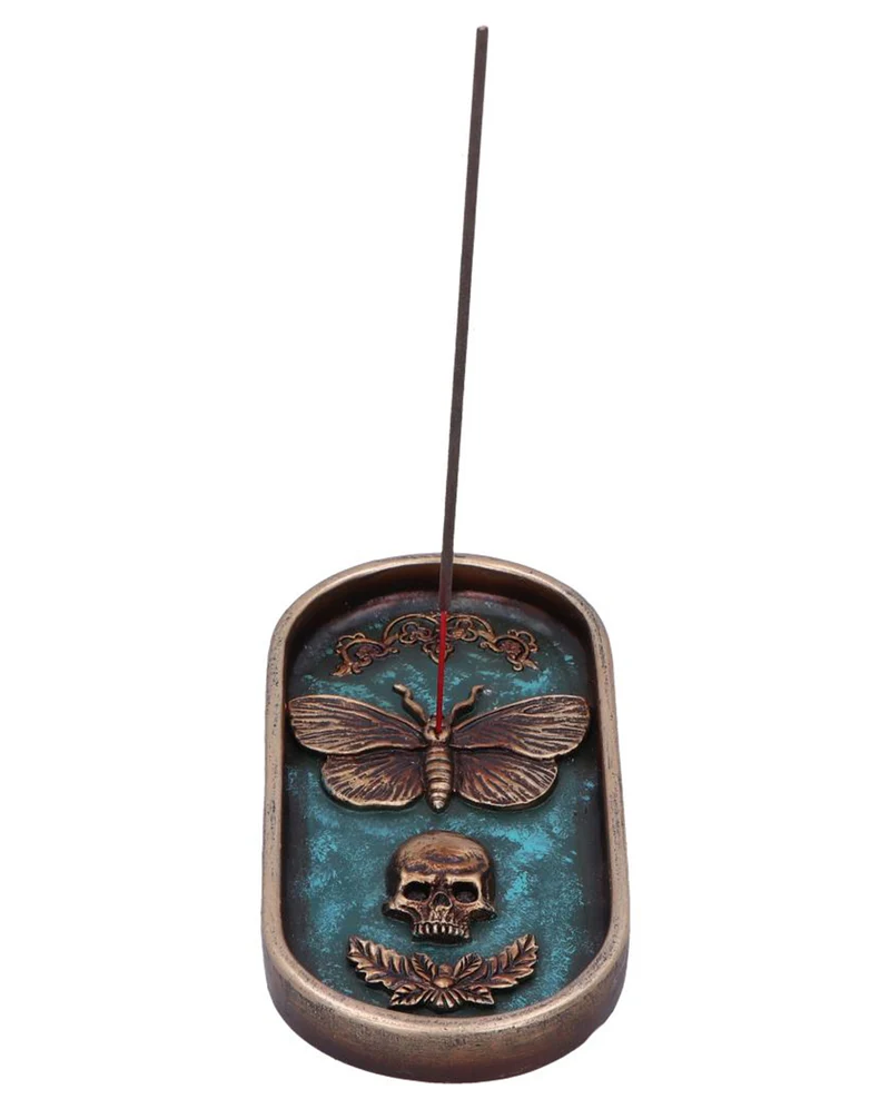 "Death´s Head" Räucherstäbchen Halter 17cm