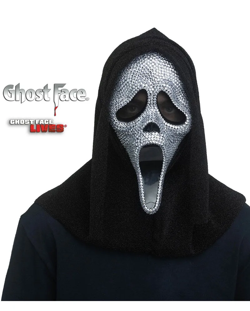 Ghost Face Bling Maske