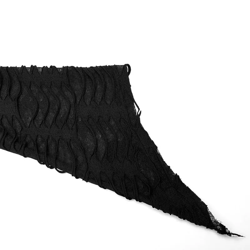 Damen Punk Unregelmäßiger Langer Mantel mit Kapuze
