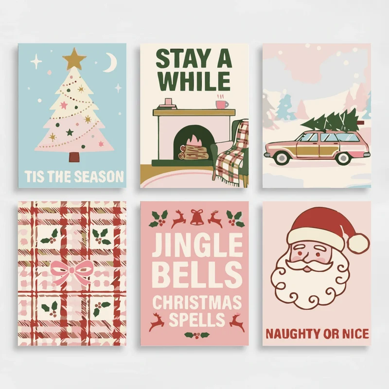 Cozy Christmas Cheer - Mini Paint by Numbers Set