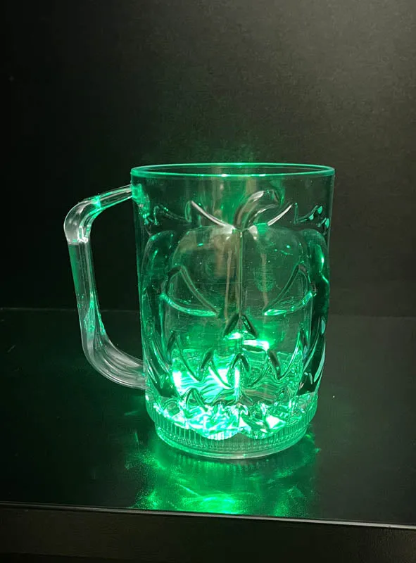 Großer Halloween Kürbis Krug LED 700ml
