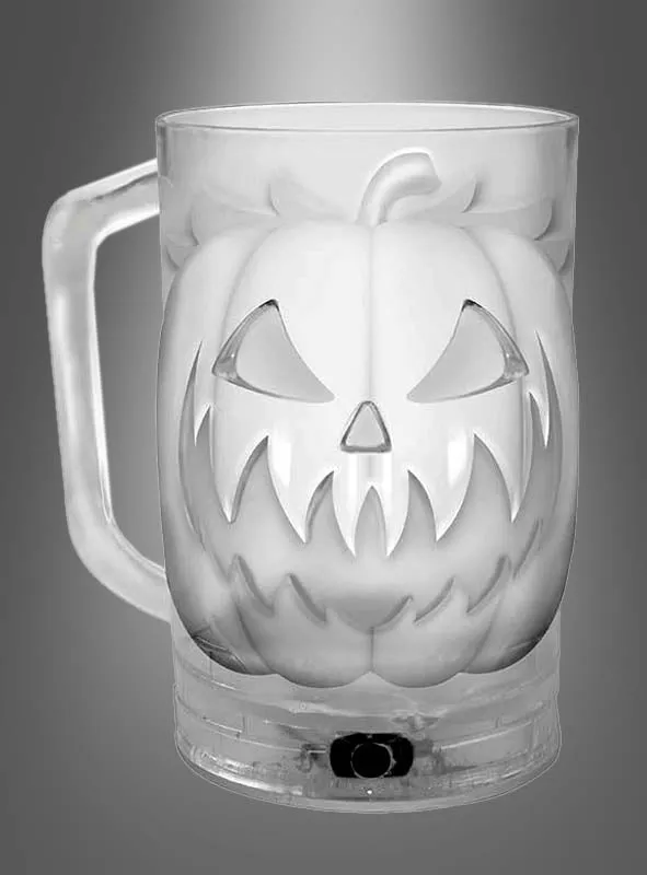 Großer Halloween Kürbis Krug LED 700ml