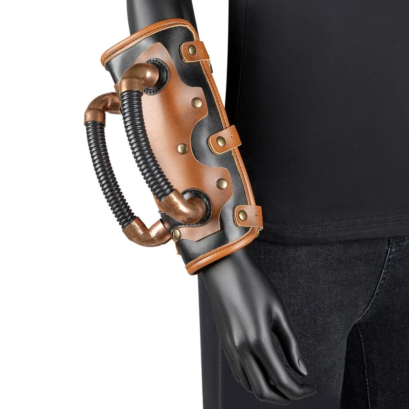 Unisex Steampunk Pipeline Splice Armstulpen