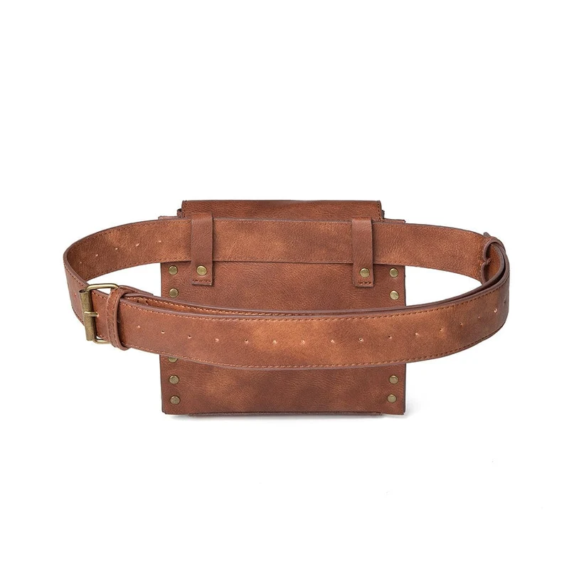 Unisex Steampunk Gear Square Gürteltasche