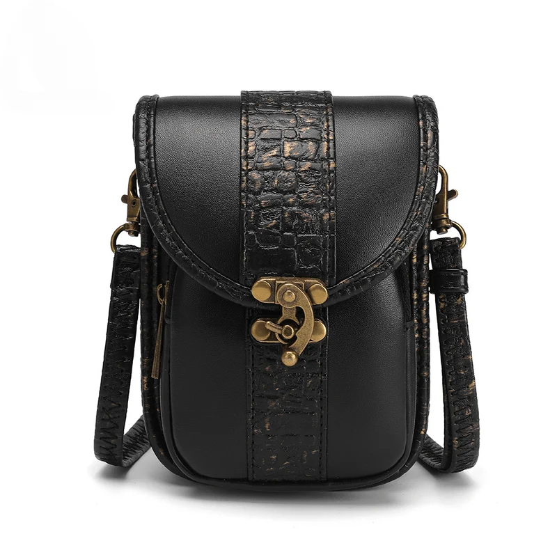 Unisex Steampunk Snakeskin Mini-Tasche