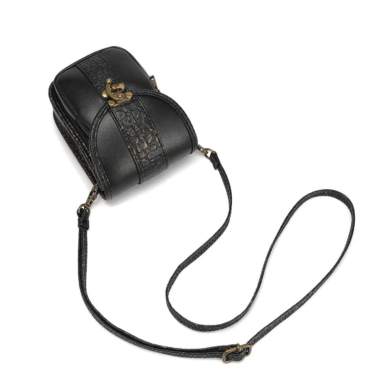 Unisex Steampunk Snakeskin Mini-Tasche