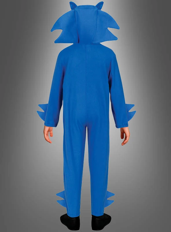 Kigurumi Igel Overall Kinder blau