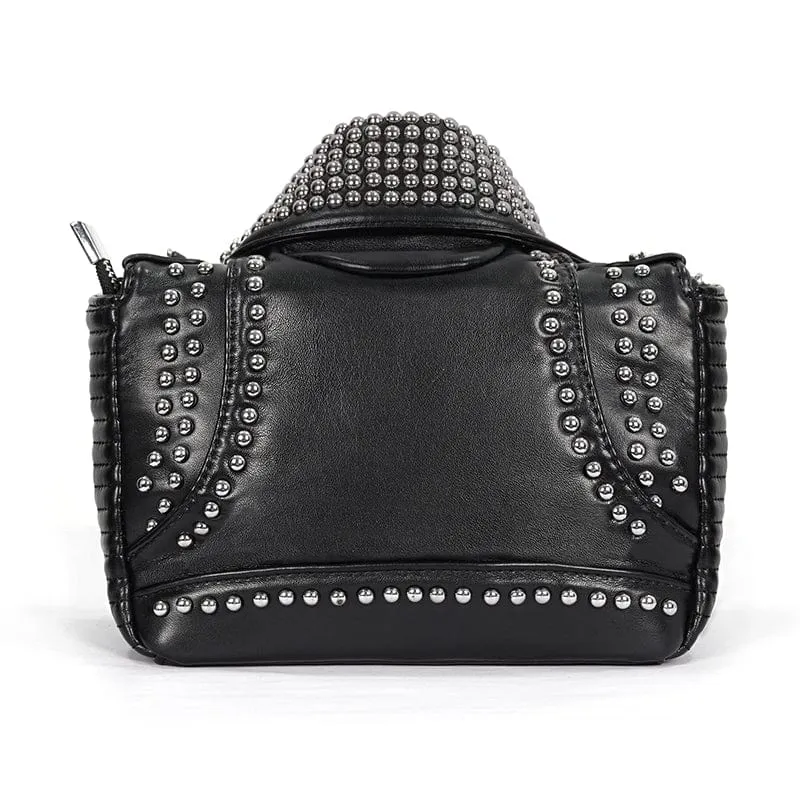 Gothic Umlegekragen genagelte Tasche für Damen