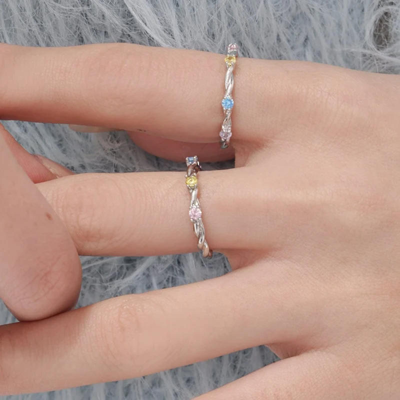 Damen Grunge Twining Perlenring