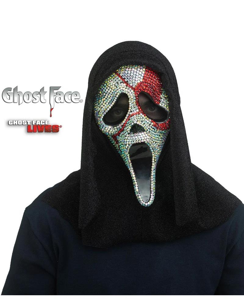 Ghost Face Bloody Bling Maske