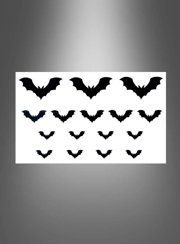 Tattoos Spinne oder Fledermaus je 32 Stück