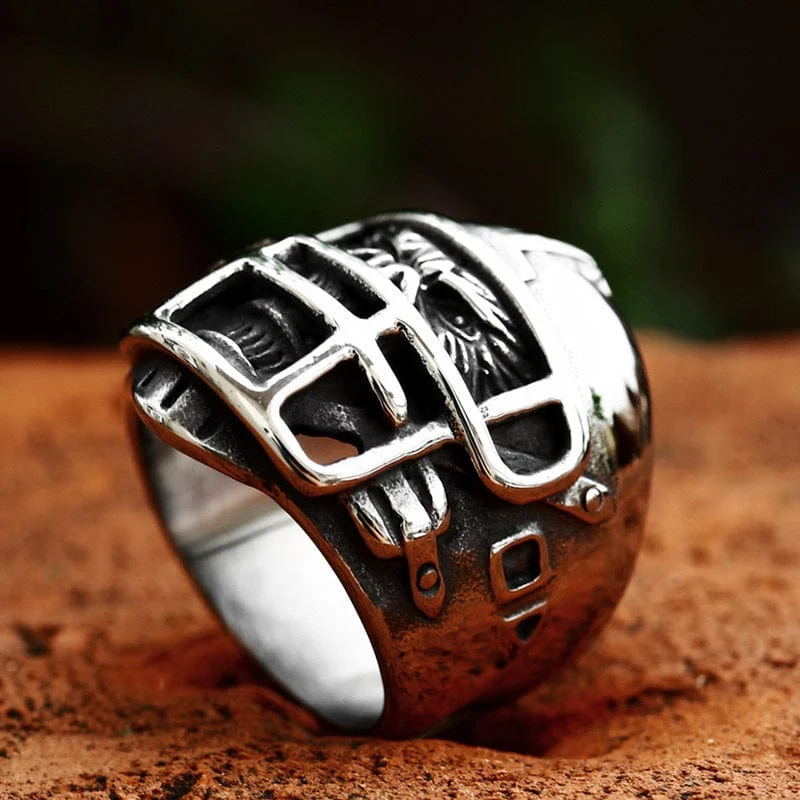 Herren Punk Helm Gorilla Ring