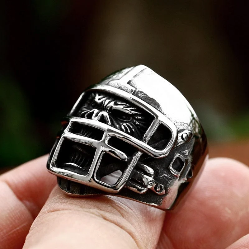 Herren Punk Helm Gorilla Ring