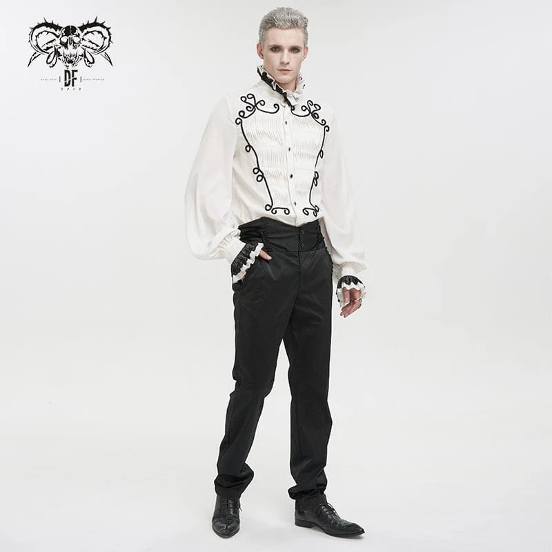 Gothic Riemchenhose mit hoher Taille für Herren