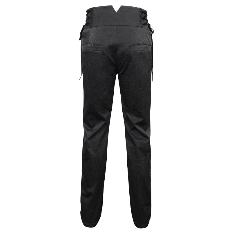 Gothic Riemchenhose mit hoher Taille für Herren