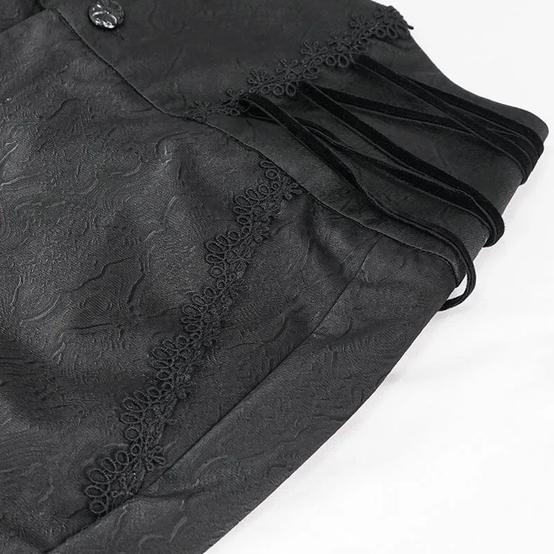 Gothic Riemchenhose mit hoher Taille für Herren