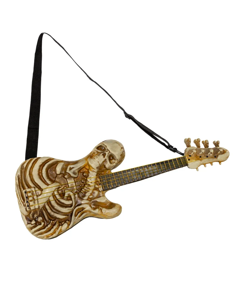 Skelett Gitarre mit Licht & Sound 58cm