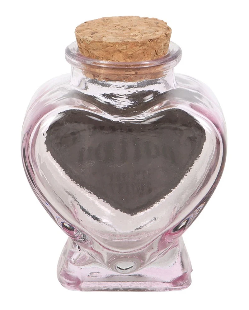Herzförmige "Love Potion" Zaubertrankflasche 8cm