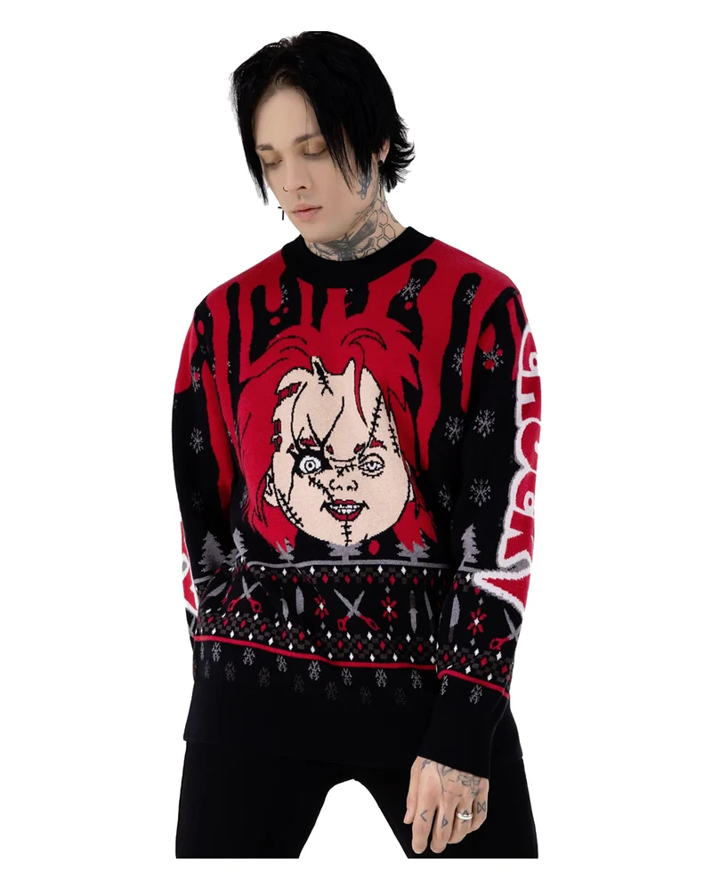 KILLSTAR Chucky Wanna Play Strick Sweater
