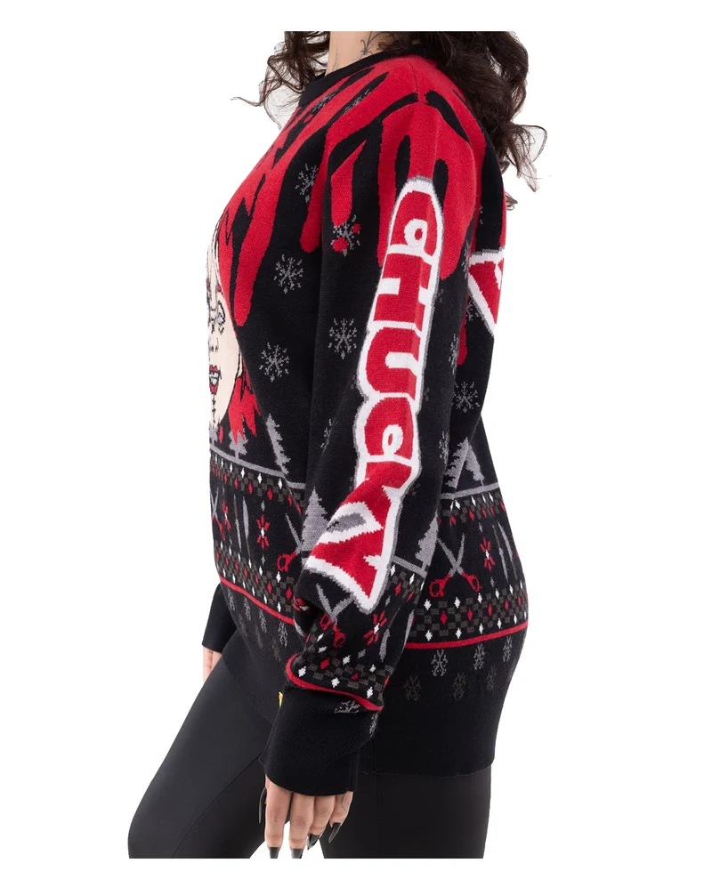 KILLSTAR Chucky Wanna Play Strick Sweater