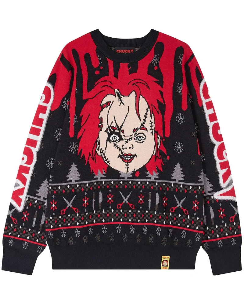 KILLSTAR Chucky Wanna Play Strick Sweater