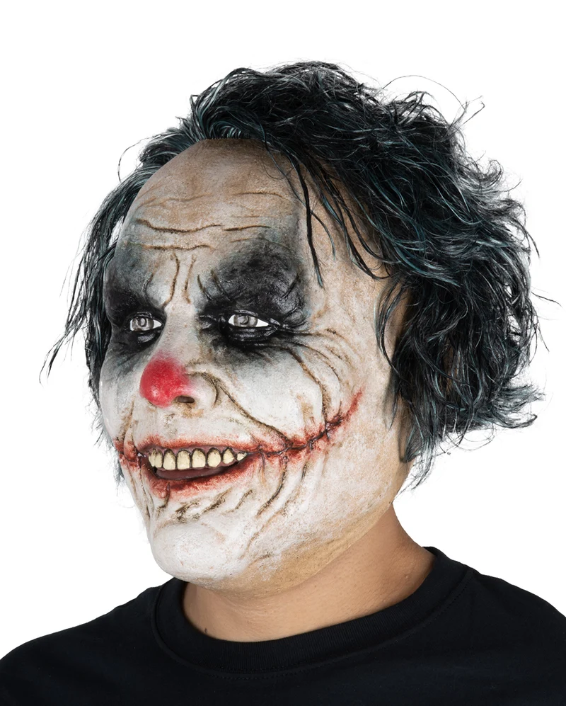 Crazy Lunatic Clown Maske