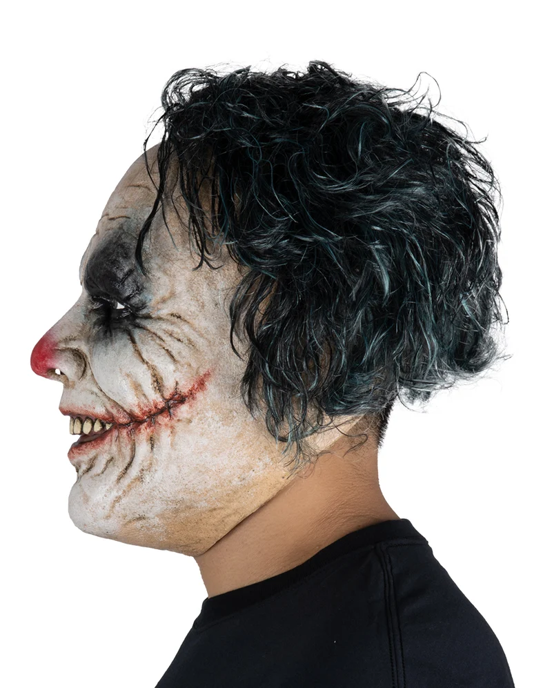 Crazy Lunatic Clown Maske