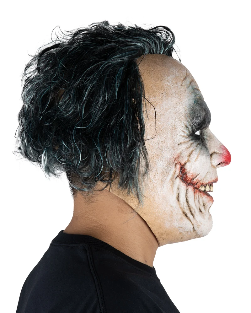 Crazy Lunatic Clown Maske