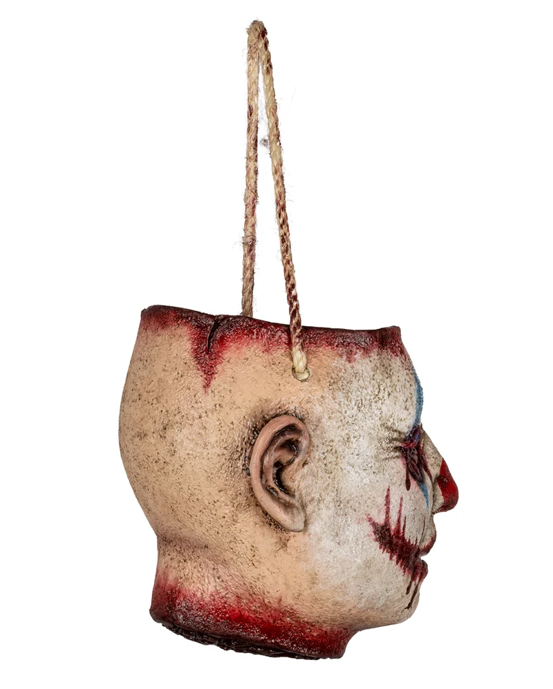 Abgetrennter Clowns Kopf als Tasche