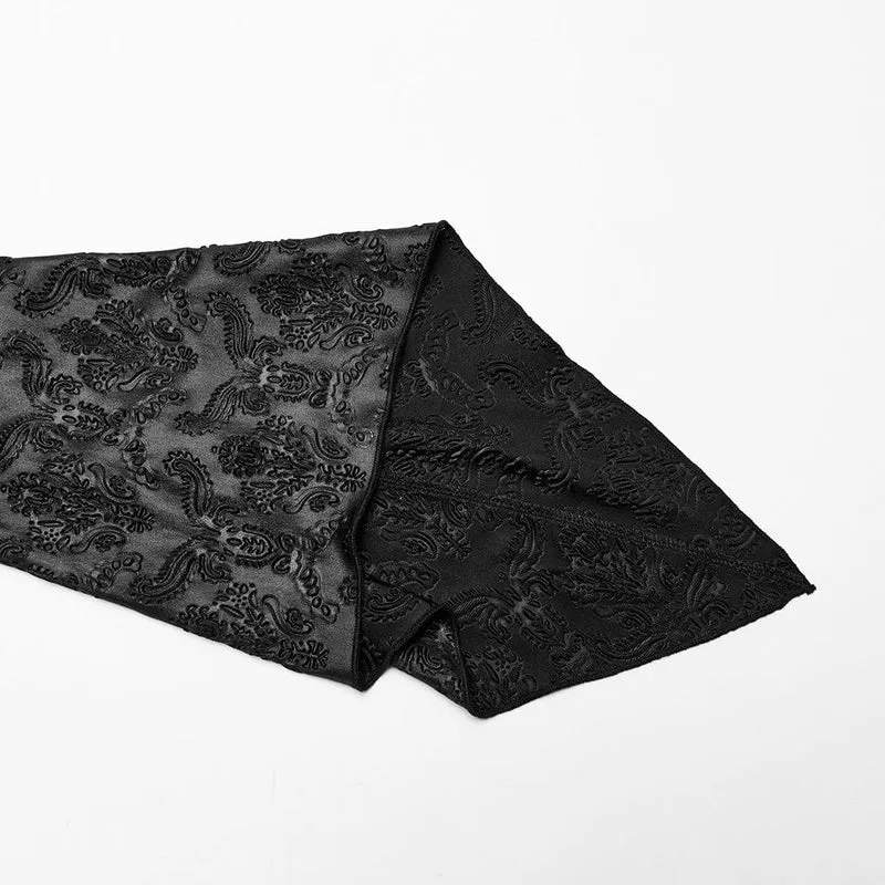 Damen-Hochzeitskleid mit Gothic-Spaten-Stickerei und Schlitz