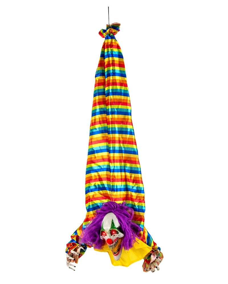 Fürchterlicher Horrorclown Animatronic mit Licht, Bewegung & Sound 120cm