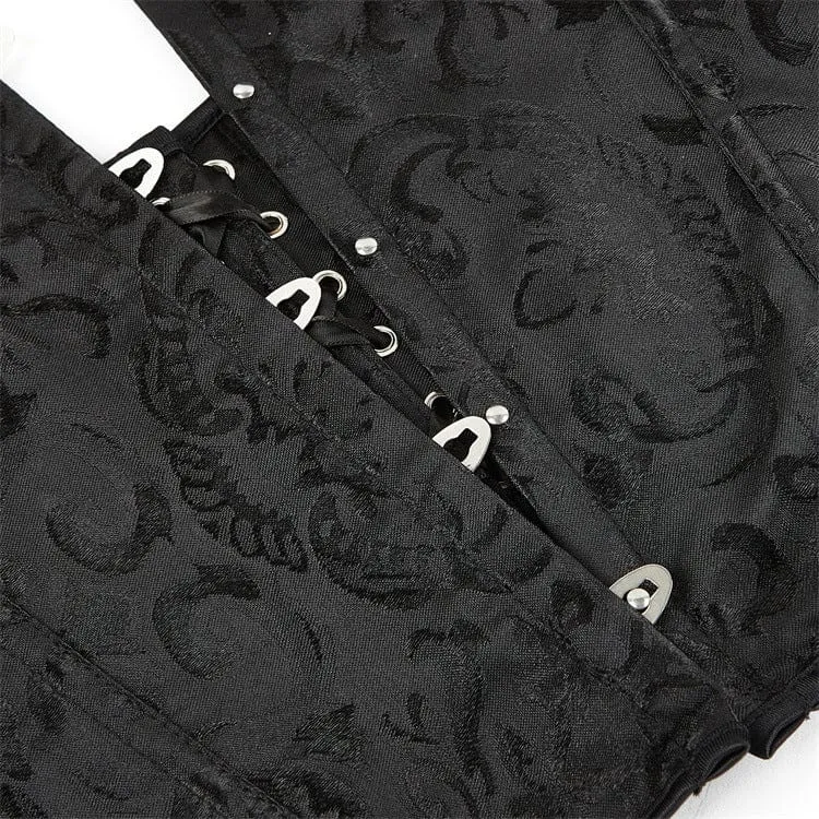 Gothic Court Neckholder Vollbrustkorsett für Damen
