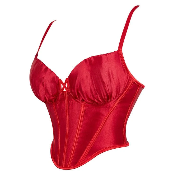 Gothic-Riemchen-Vollbrustkorsett für Damen