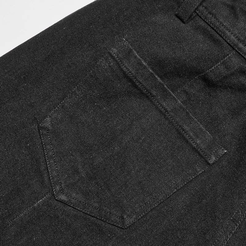 Zerrissene Damen-Punkhose mit doppelter Taille
