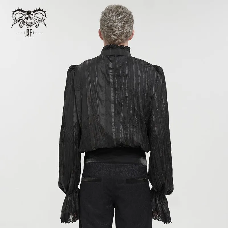 Gothic-Hemd mit Rüschen und Puffärmeln für Herren