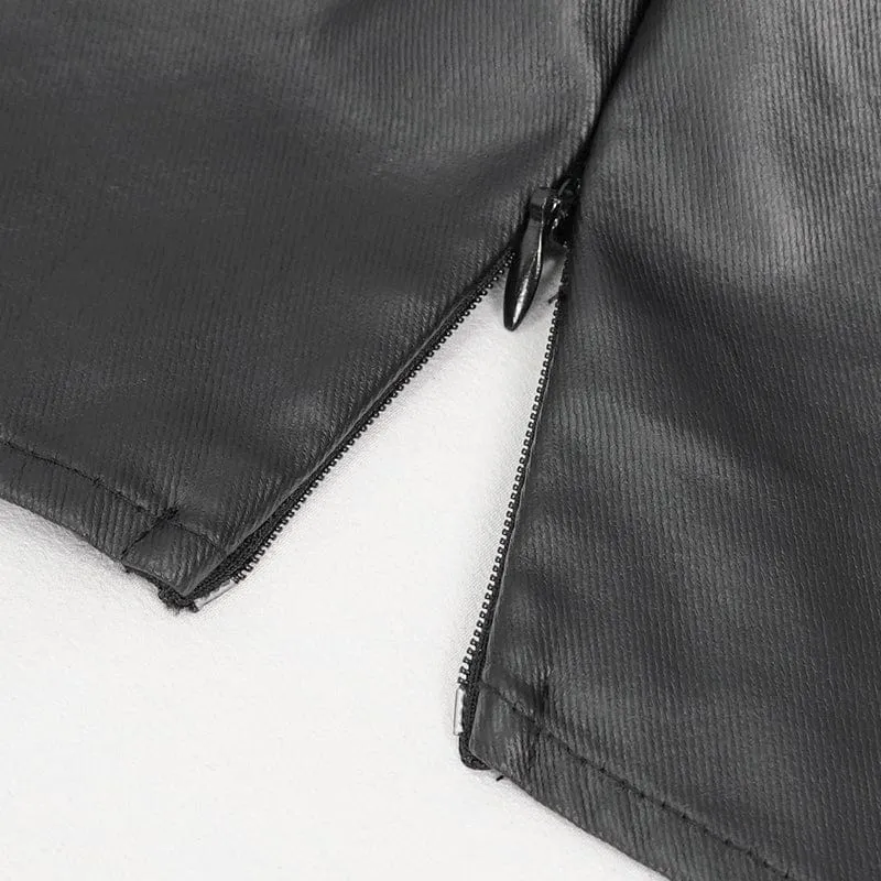 Damen Punk Riemchen Splice Tanktop