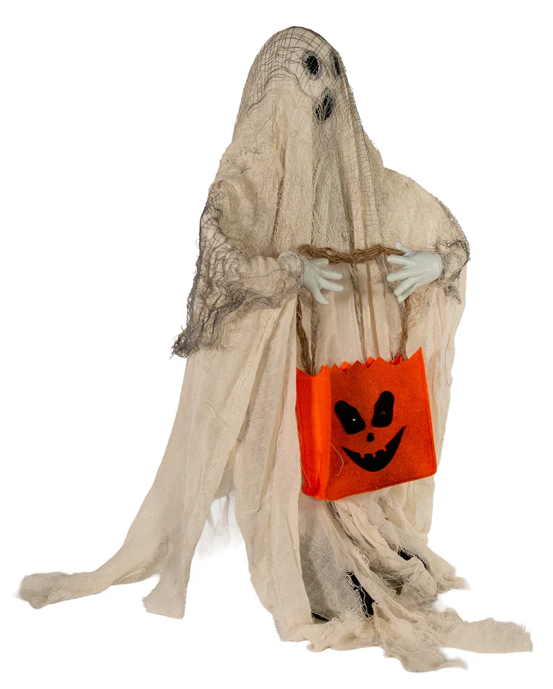 Spooky Geist mit Trick or Treat Tasche Animatronic 90cm