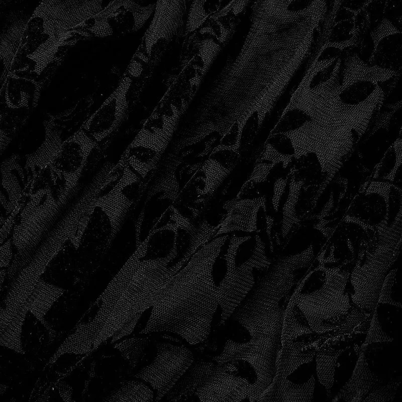 Gothic Off-Shoulder-Rüschen-Hemd für Damen